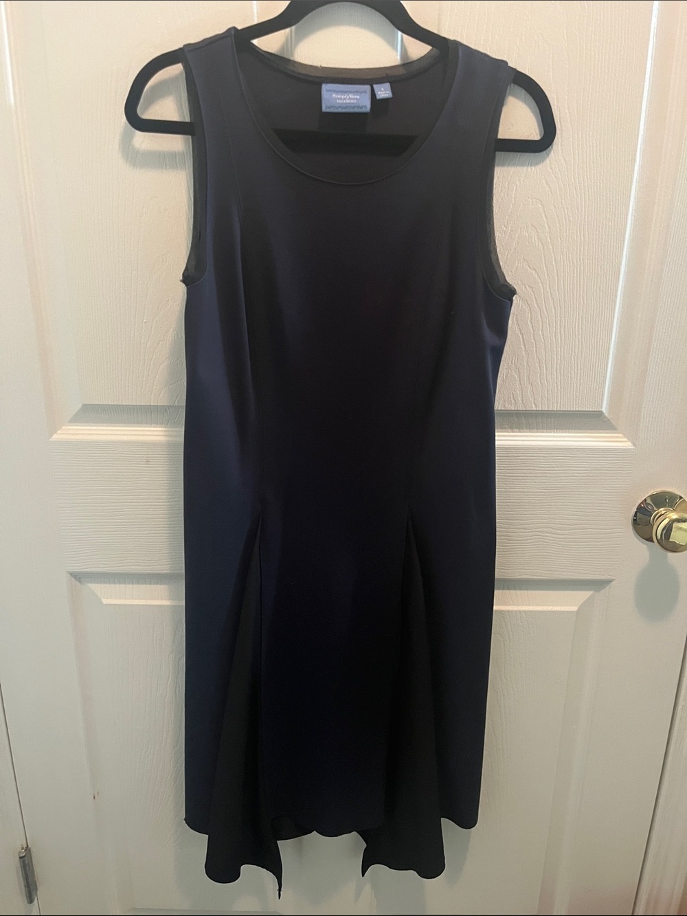 Simply Vera Vera Wang Navy Sleeveless Midi Dress